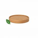 Kraftpapier Deckel FSC® Ø9,8cm für Eisautomaten-Eisbecher 480ml
